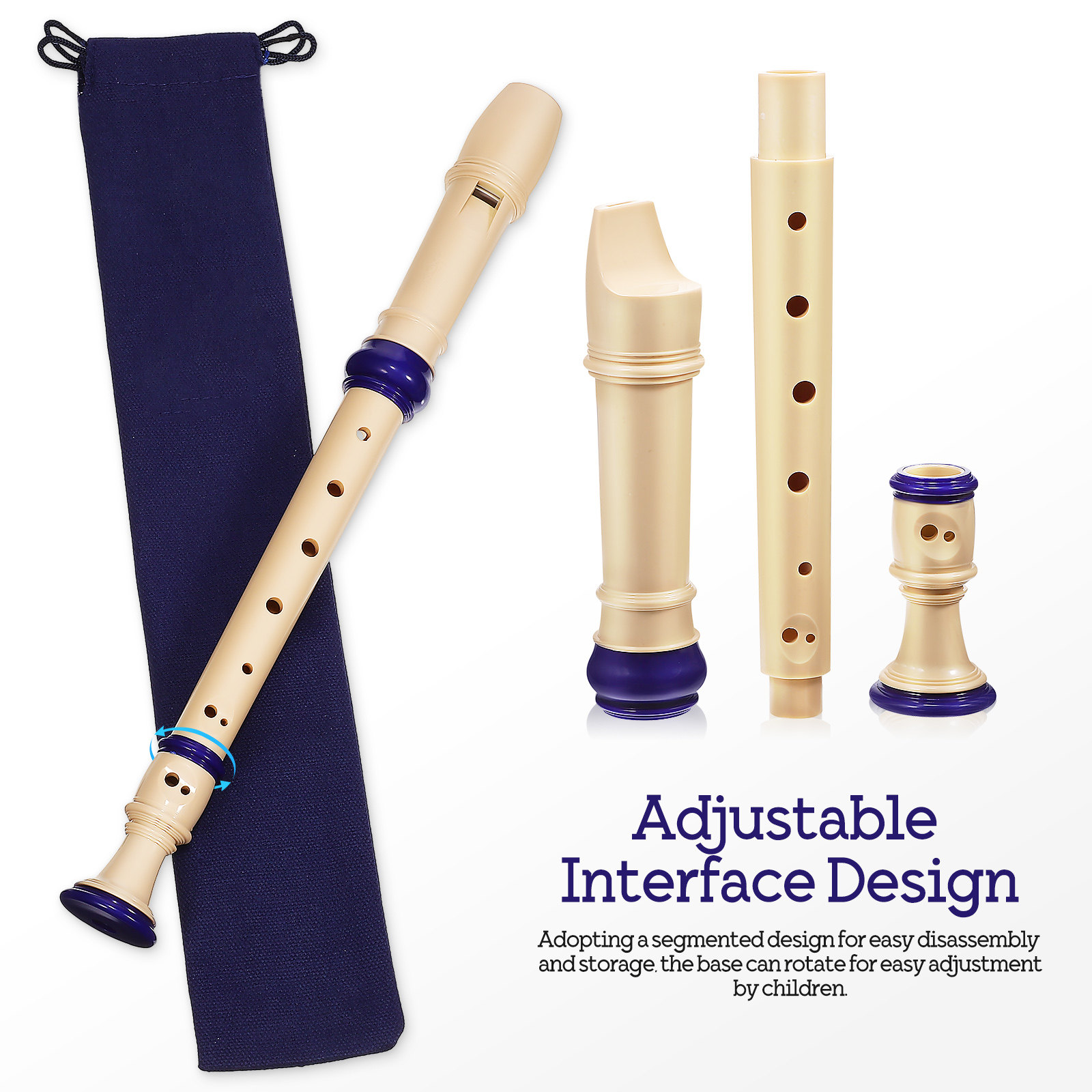 2 pezzi di flauto dolce sopran - Soprano Recorder Plastic recensione e prezzo