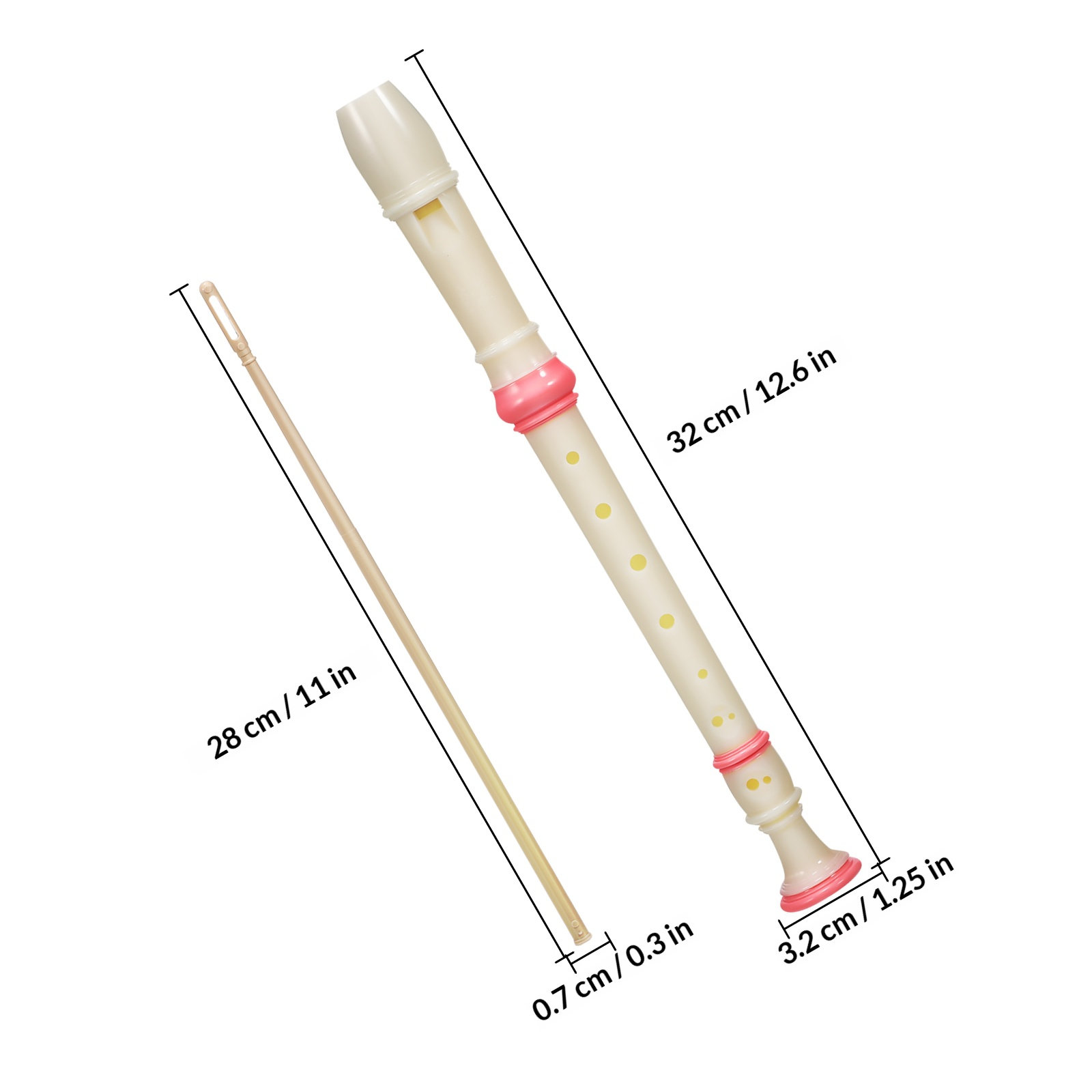 2 pezzi di flauto dolce sopran - Soprano Recorder Plastic recensione e prezzo